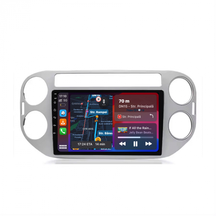 Navigatie Dedicata Volkswagen Tiguan (2006-2016), 9Inch, 1Gb Ram, 32Gb Stocare, Carplay [2]