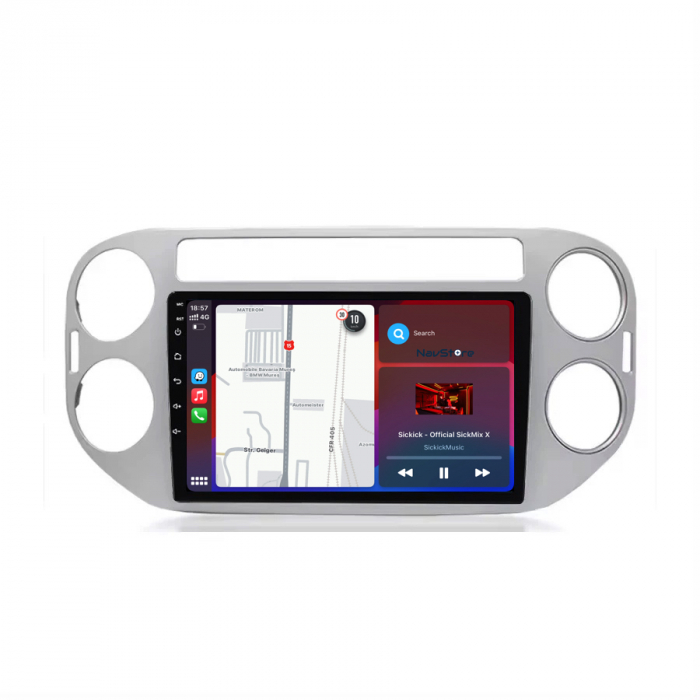 Navigatie Dedicata Volkswagen Tiguan (2006-2016), 9Inch, 1Gb Ram, 32Gb Stocare, Carplay [3]