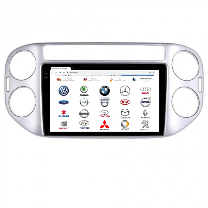 Navigatie Android Dedicata Volkswagen Tiguan (2006-2016), Display 2K, 4Gb Ram, 64Gb Stocare, Bluetooth, WiFi, Carplay [6]
