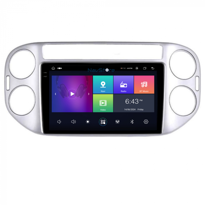 Navigatie Android Dedicata Volkswagen Tiguan (2006-2016), Display 2K, 4Gb Ram, 64Gb Stocare, Bluetooth, WiFi, Carplay [3]