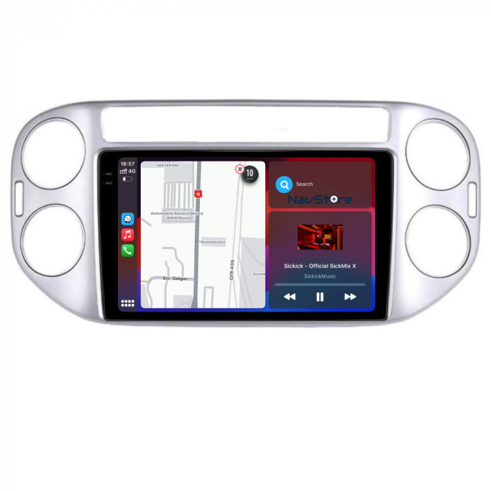 Navigatie Android Dedicata Volkswagen Tiguan (2006-2016), Display 2K, 8Gb Ram, 256Gb Stocare, Bluetooth, WiFi, Carplay [2]