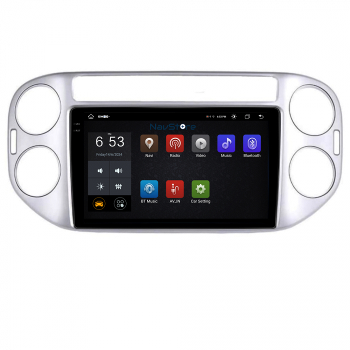 Navigatie Android Dedicata Volkswagen Tiguan (2006-2016), Display 2K, 8Gb Ram, 256Gb Stocare, Bluetooth, WiFi, Carplay [4]