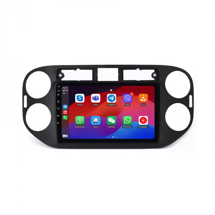 Navigatie Dedicata Volkswagen Tiguan (2011-2016), 9Inch, 6Gb Ram, 128Gb Stocare, Carplay [4]