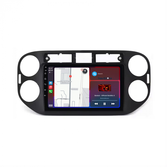 Navigatie Dedicata Volkswagen Tiguan (2011-2016), 9Inch, 6Gb Ram, 128Gb Stocare, Carplay [3]
