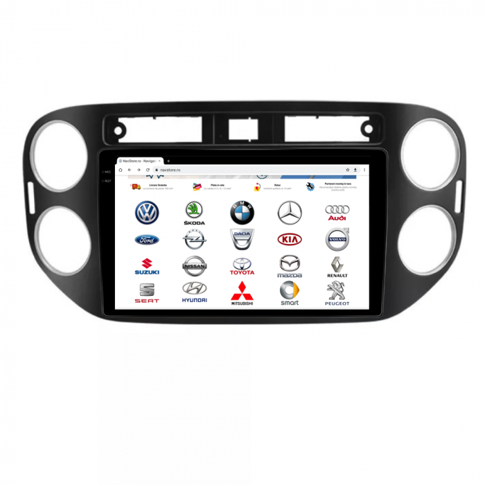 Navigatie Android Dedicata Volkswagen Tiguan (2011-2016), Display 2K, 4Gb Ram, 64Gb Stocare, Bluetooth, WiFi, Carplay [6]
