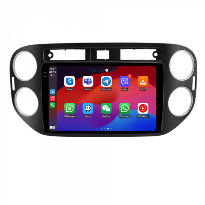Navigatie Android Dedicata Volkswagen Tiguan (2011-2016), Display 2K, 4Gb Ram, 64Gb Stocare, Bluetooth, WiFi, Carplay [1]
