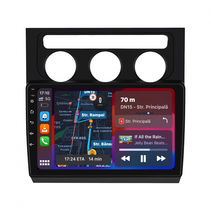 Navigatie Android Dedicata Volkswagen Touran (2003-2010), 9Inch, 4Gb Ram, 64Gb Stocare, Bluetooth, WiFi, Carplay [4]