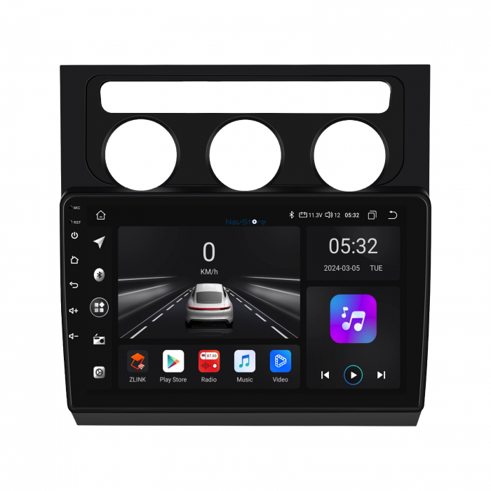Navigatie Android Dedicata Volkswagen Touran (2003-2010), 9Inch, 4Gb Ram, 64Gb Stocare, Bluetooth, WiFi, Carplay [2]
