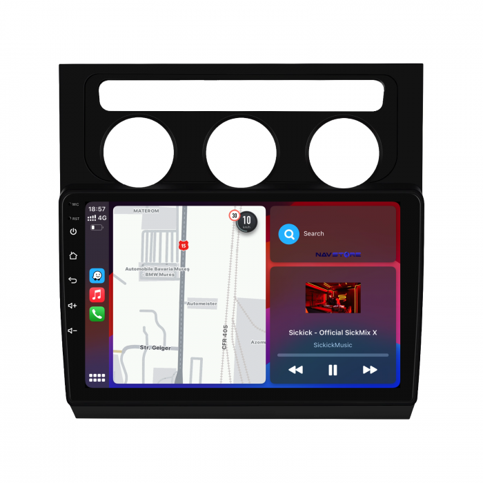 Navigatie Android Dedicata Volkswagen Touran (2003-2010), 10Inch, 4Gb Ram, 64Gb Stocare, Carplay [3]