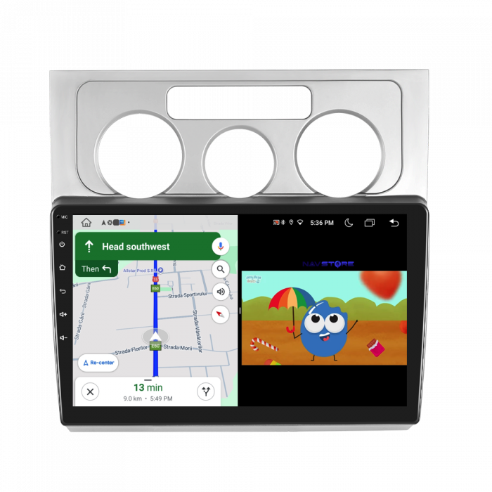 Navigatie Dedicata Volkswagen Touran (2003-2010), 10Inch, 8Gb Ram, 256Gb Stocare, Carplay [5]