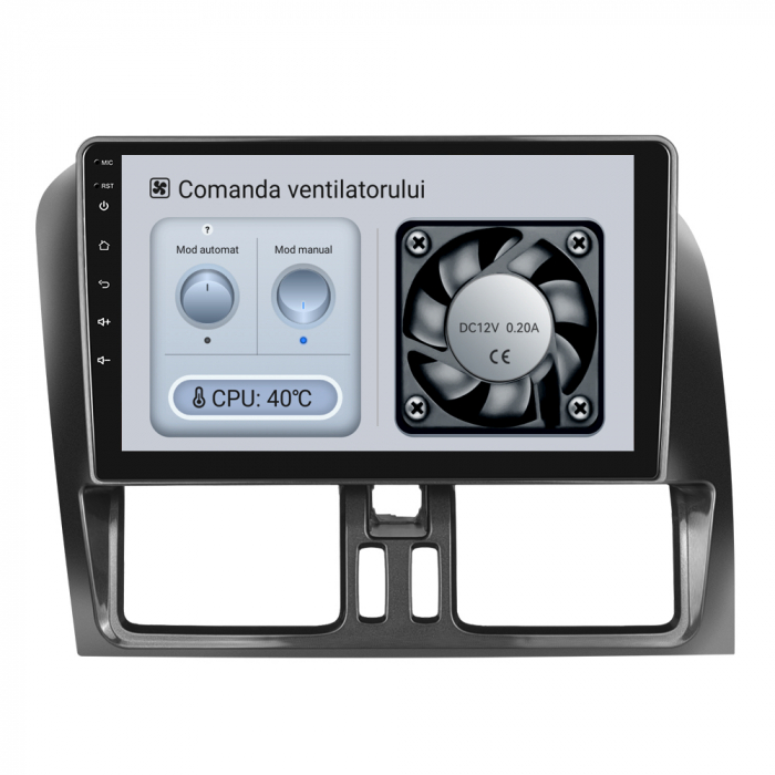 Navigatie Android Dedicata Volvo Xc60 (2008 - 2017), 9 Inch, 4Gb Ram, 64Gb stocare, Bluetooth, WiFi, Carplay [4]