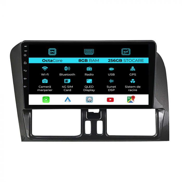 Navigatie Dedicata Volvo Xc60 (2008 - 2017), 9 Inch, 8Gb Ram, 256Gb stocare, Carplay [1]