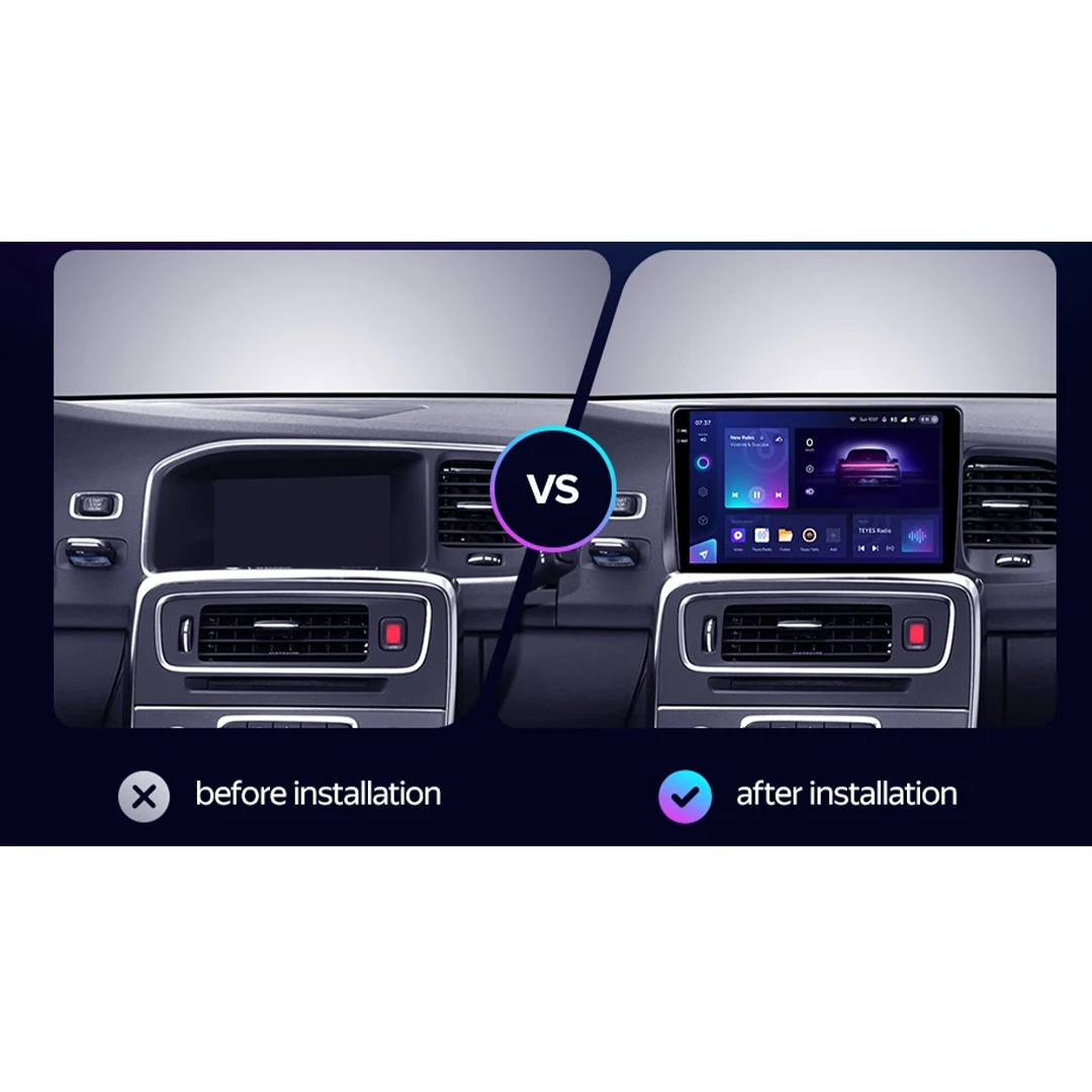 Navigatie Auto cu Asistenta AI Teyes CC4 PRO Volvo S60 2011-2018 8+128GB 9.5" QLED, Android 13, 5G, 7.1 DSP, CarPlay [2]