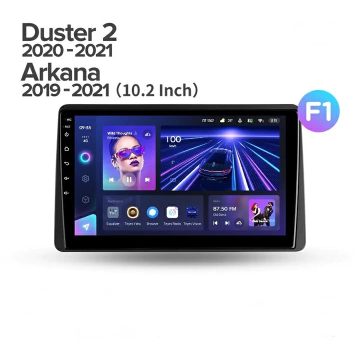 Navigatie Auto Teyes CC3 2K 360° Dacia Duster 2 2018-2021 6+128GB 10.36" QLED Octa-core 2Ghz, Android 4G Bluetooth 5.1 DSP [6]