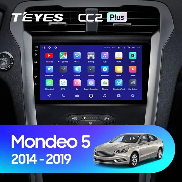 Navigatie Auto Teyes CC3 2K 360 Ford Mondeo 4 2014-2022 6+128GB 9.5" QLED Octa-core 2Ghz Android 4G Bluetooth 5.1 DSP [2]