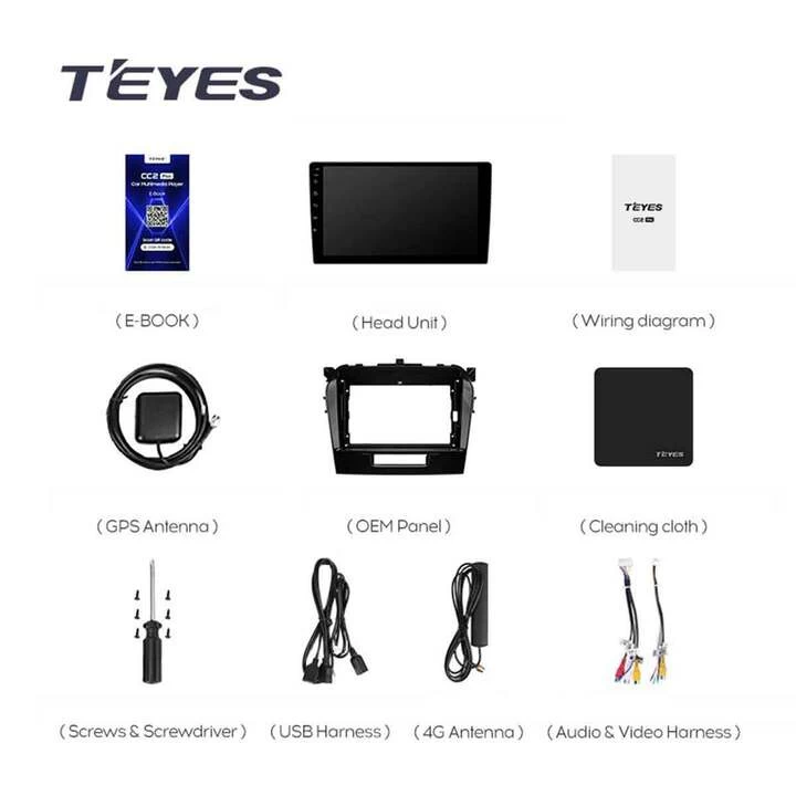 Navigatie Auto Teyes CC3 2K 360° Suzuki Vitara 4 2014-2018 6+128GB 9.5" QLED Octa-core 2Ghz, Android 4G Bluetooth 5.1 DSP [8]