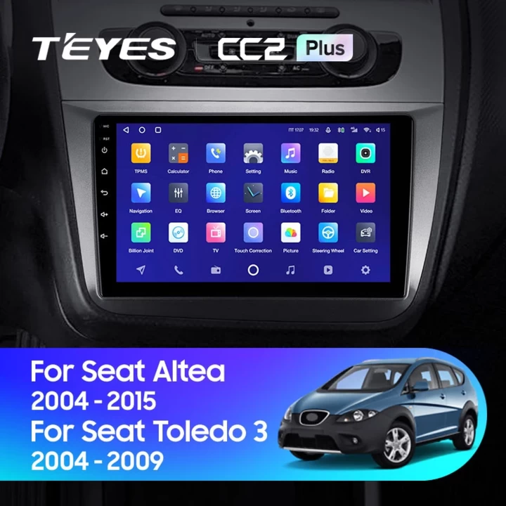Navigatie Auto Teyes CC3 2K Seat Altea 5P 2004-2015 4+64GB 9.5" QLED Octa-core 2Ghz, Android 4G Bluetooth 5.1 DSP [2]