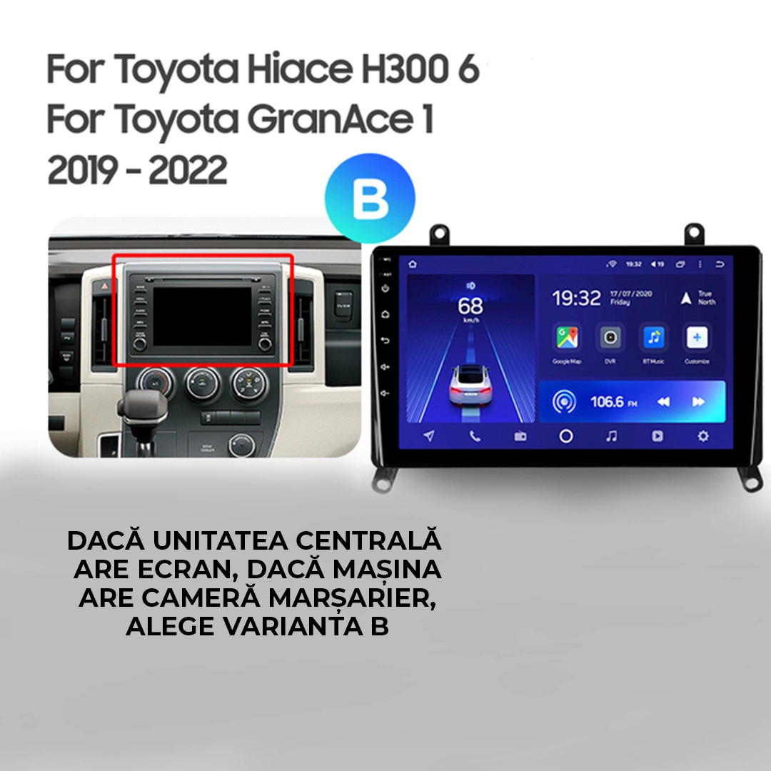Navigatie Auto Teyes CC4 Toyota Hiace H300 6 2019-2022 6+128GB 9.5" QLED Octa-core 2.7Ghz, Android 4G Bluetooth 5.1 DSP [4]