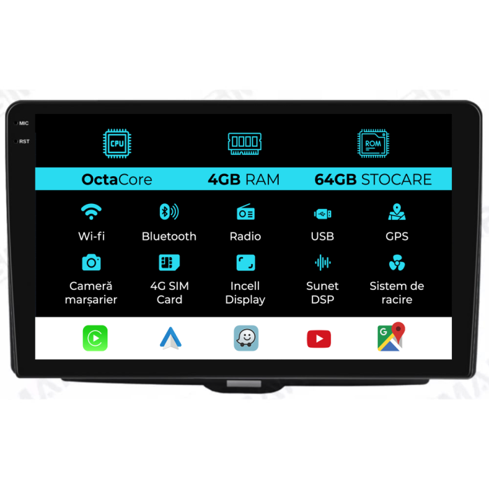 Navigatie Dedicata Alfa Romeo Giulietta (2010-2020), 9Inch, 4Gb Ram, 64Gb Stocare, Carplay [1]
