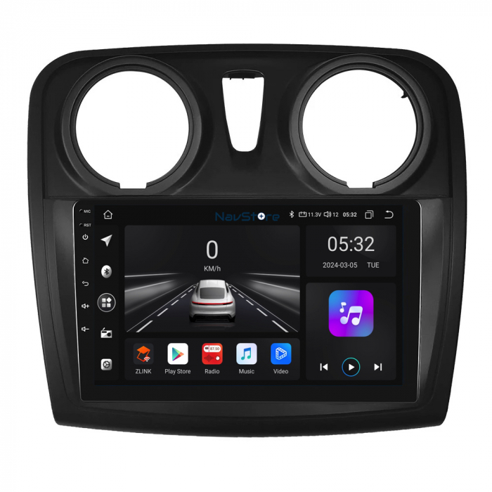 Navigatie Dedicata Android Dacia Logan/Sandero (2012-2020), 9Inch, 4Gb Ram, 64Gb Stocare, Bluetooth, WiFi, Carplay [2]