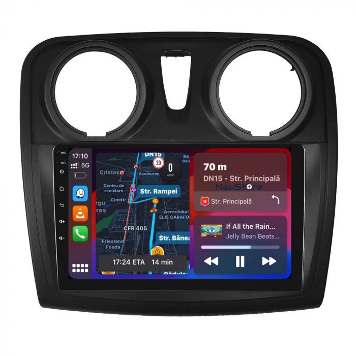 Navigatie Dedicata Android Dacia Logan/Sandero (2012-2020), 9Inch, 8Gb Ram, 256Gb Stocare, Carplay [1]