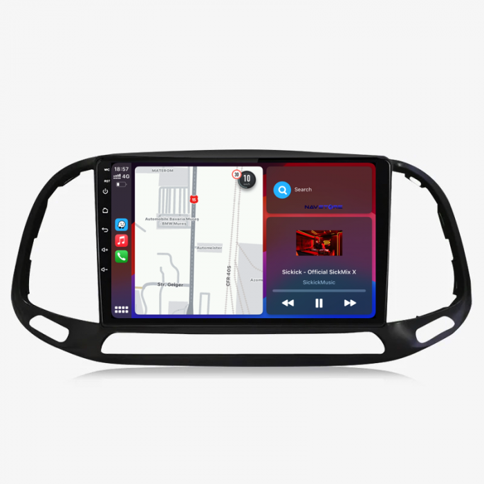 Navigatie Dedicata Fiat Doblo (2015-2019), 9Inch, 6Gb Ram, 128Gb Stocare, Carplay [3]