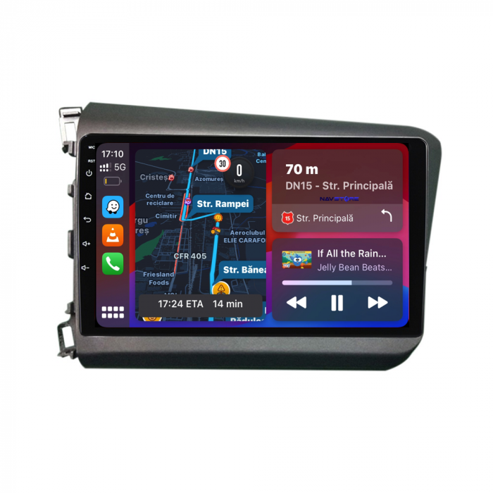 Navigatie Dedicata Honda Civic IX Sedan (2011-2015), 9Inch, 8Gb Ram, 256Gb Stocare, Carplay [2]