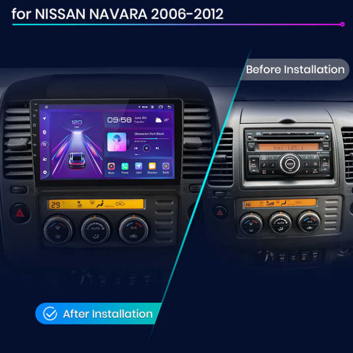 Navigatie Dedicata Nissan Navara (2004-2010), 9Inch, 4Gb Ram, 64Gb Stocare, Carplay [7]