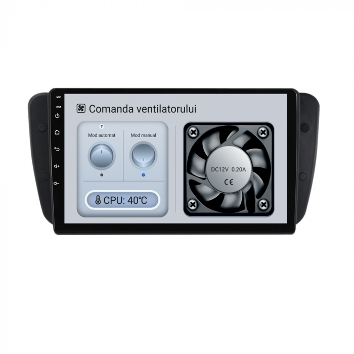 Navigatie Dedicata Seat Ibiza (2008-2016), 9Inch, 6Gb Ram, 128Gb Stocare, Carplay [6]