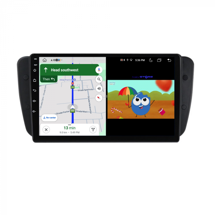 Navigatie Dedicata Seat Ibiza (2008-2016), 9Inch 8Gb Ram, 256Gb Stocare, Carplay [5]