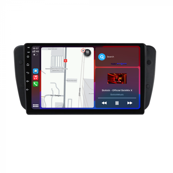 Navigatie Dedicata Seat Ibiza (2008-2016), 9Inch 8Gb Ram, 256Gb Stocare, Carplay [3]