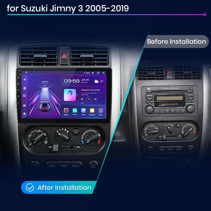 Navigatie Dedicata Suzuki Jimny 3 (2005-2019), 9Inch, 1Gb Ram, 32Gb Stocare, Carplay [7]