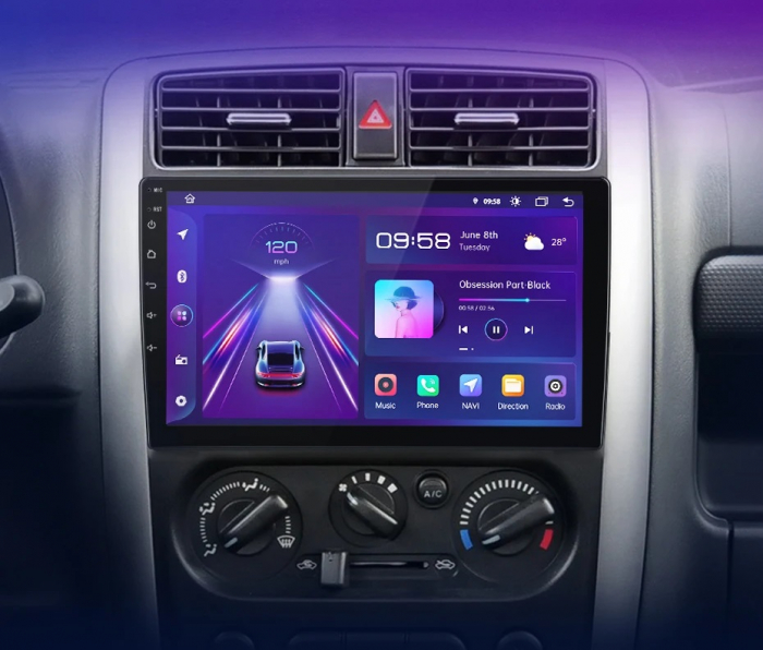 Navigatie Android Dedicata Suzuki Jimny 3 (2005-2019), 9Inch, 4Gb Ram, 64Gb Stocare, Bluetooth, WiFi, Carplay [9]