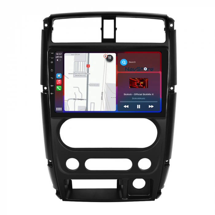 Navigatie Android Dedicata Suzuki Jimny 3 (2005-2019), 9Inch, 4Gb Ram, 64Gb Stocare, Bluetooth, WiFi, Carplay [5]