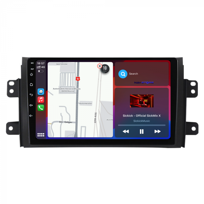 Navigatie Dedicata Suzuki SX4 (2006-2012), 9Inch 4Gb Ram, 64Gb Stocare, Carplay [3]