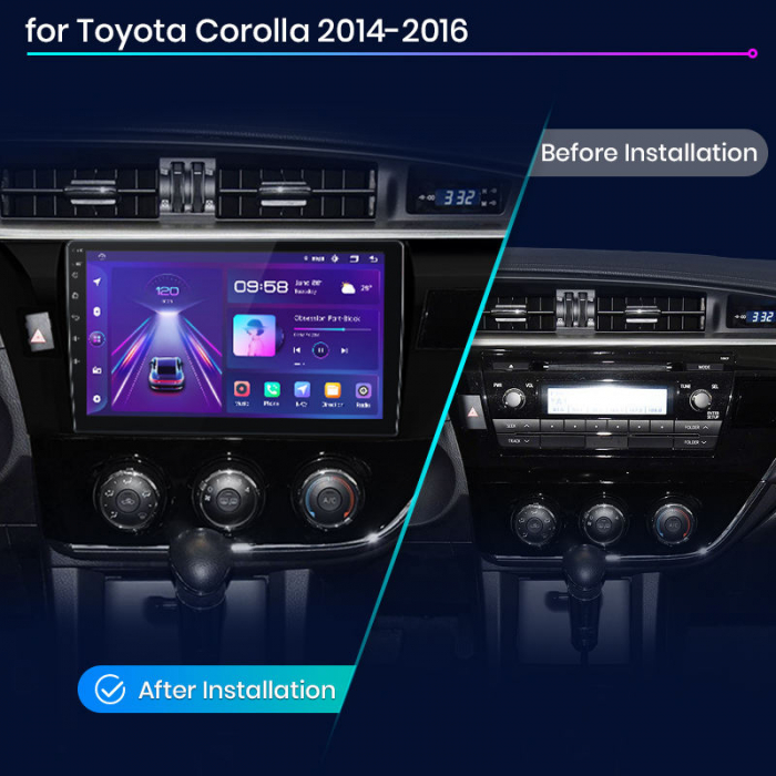 Navigatie Dedicata Toyota Corolla (2013-2019), 10Inch, 6Gb Ram, 128Gb Stocare, Carplay [7]