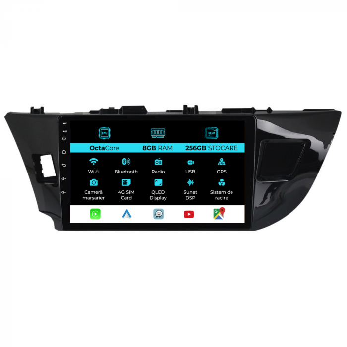 Navigatie Dedicata Toyota Corolla (2013-2019), 10Inch, 8Gb Ram, 256Gb Stocare, Carplay [1]