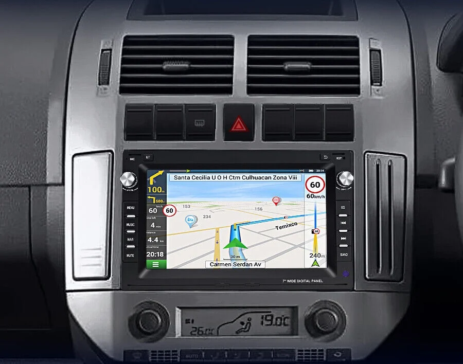 Navigatie Dedicata Volkswagen Golf4,Passat B5, Sharan, Transporter, Bora, Polo, Octavia1, 7Inch, 2Gb Ram, 32Gb stocare, Carplay [4]