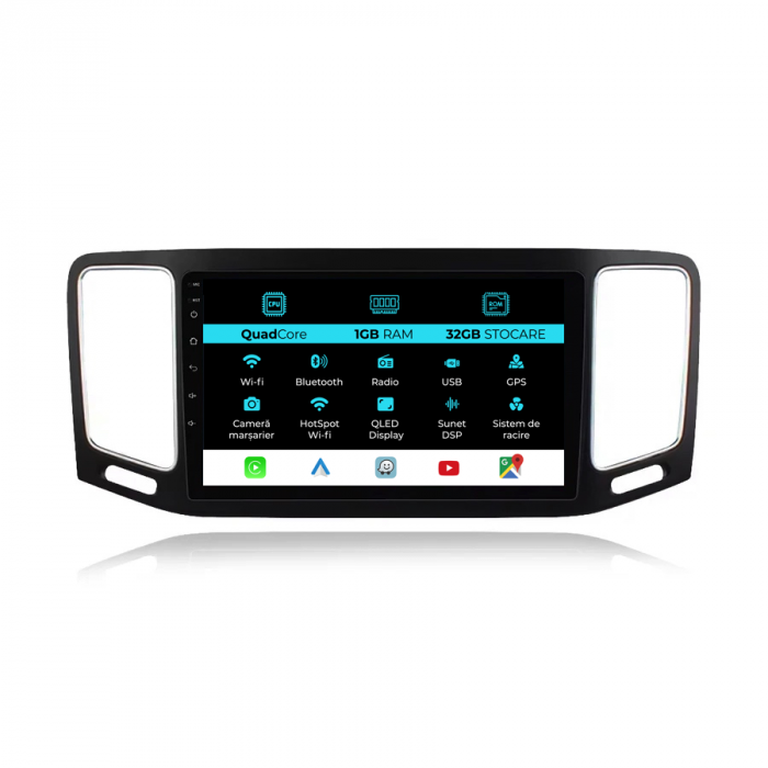 Navigatie Dedicata Volkswagen Sharan (2012-2019), 9Inch, 1Gb Ram, 32Gb Stocare, Carplay [1]