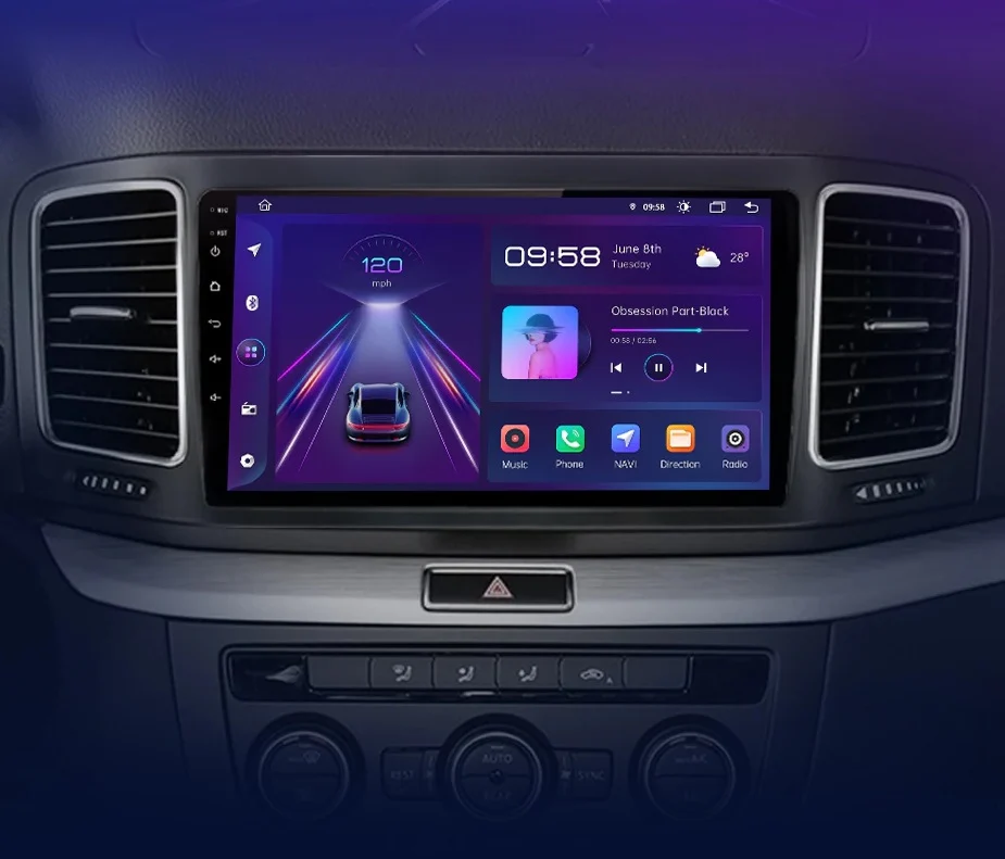 Navigatie Dedicata Volkswagen Sharan (2012-2019), 9Inch, 8Gb Ram, 256Gb Stocare, Carplay [6]