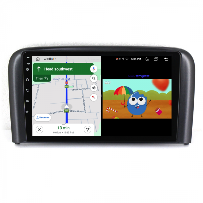 Navigatie Dedicata Volvo S80 (1998-2006), 9Inch, 6Gb Ram, 128Gb Stocare, Carplay [5]