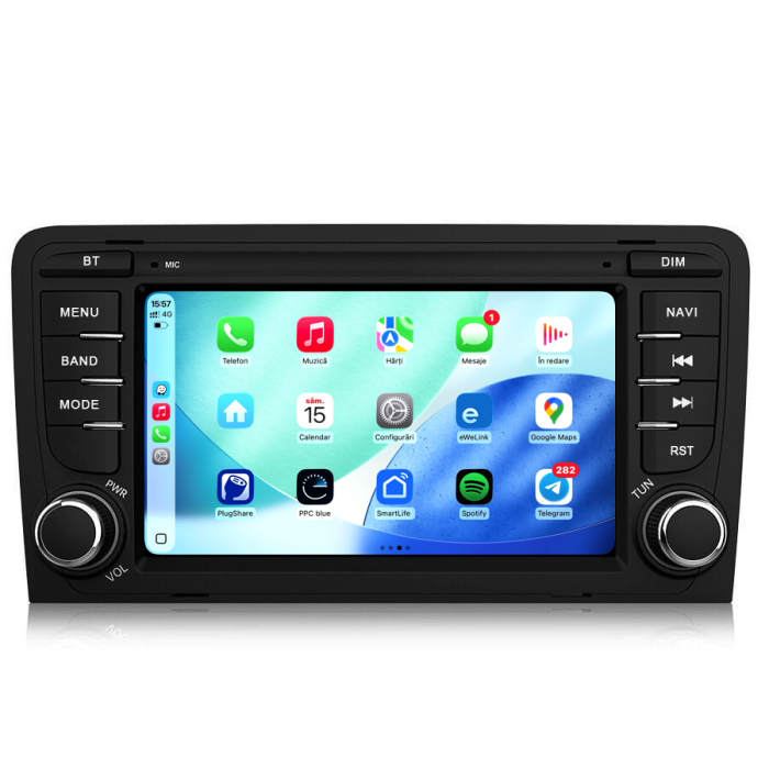 Navigatie Dedicata Audi A3 8P1 (2003 - 2013), 7Inch, 2Gb Ram, 32Gb Stocare, Carplay [4]