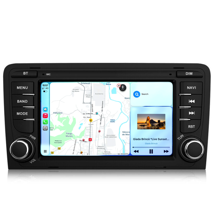 Navigatie Dedicata Audi A3 8P1 (2003-2013),QuadCore, 7Inch, 4Gb Ram, 64Gb Stocare, Carplay [4]