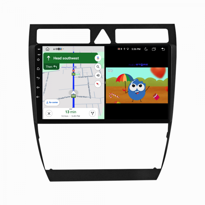 Navigatie Dedicata Audi A6 C5 (2000-2004), 9Inch, 1Gb Ram, 32Gb Stocare, Carplay [5]