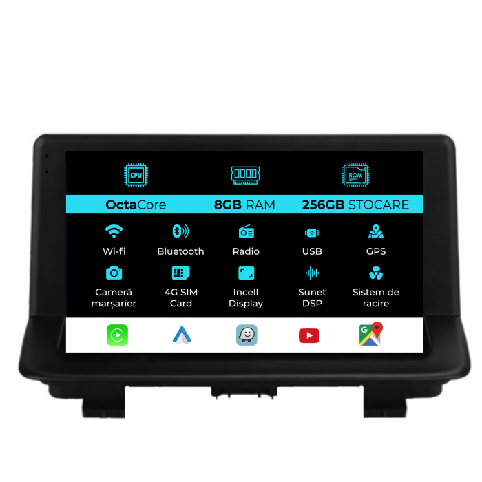Navigatie Dedicata Audi Q3 (2011-2018), 9 Inch, 8Gb Ram, 256Gb stocare, Carplay [1]