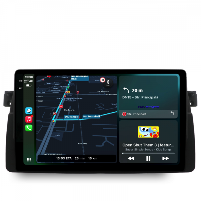 Navigatie Dedicata BMW Seria3 E46 (1997-2005), 2K, 12Gb Ram, 256Gb Stocare, Carplay [4]