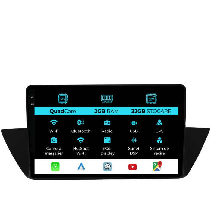 Navigatie Dedicata BMW X1 E84 (2009-2015), 10Inch, 2Gb Ram, 32Gb Stocare, Carplay [1]