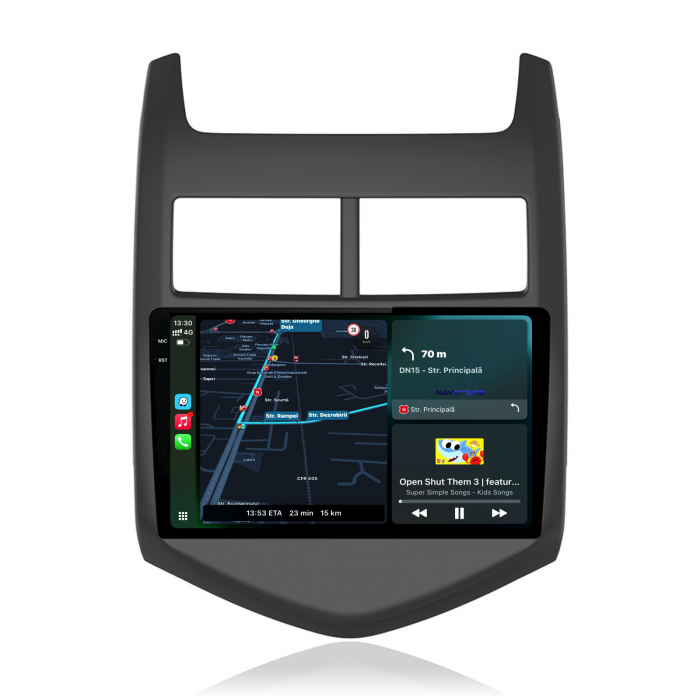Navigatie Dedicata Chevrolet Aveo (2012-2014),QuadCore, 9Inch, 4Gb Ram, 64Gb Stocare, Carplay [2]