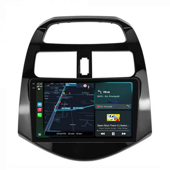 Navigatie Dedicata Chevrolet Spark (2009-2015), QuadCore, 9Inch, 4Gb Ram, 64Gb Stocare, Carplay [2]