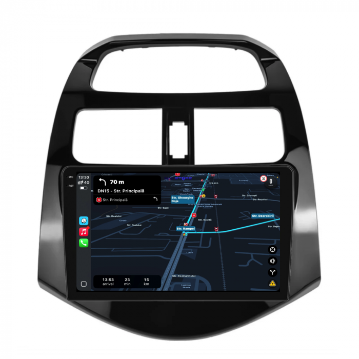 Navigatie Dedicata Chevrolet Spark (2009-2015), QuadCore, 9Inch, 4Gb Ram, 64Gb Stocare, Carplay [3]